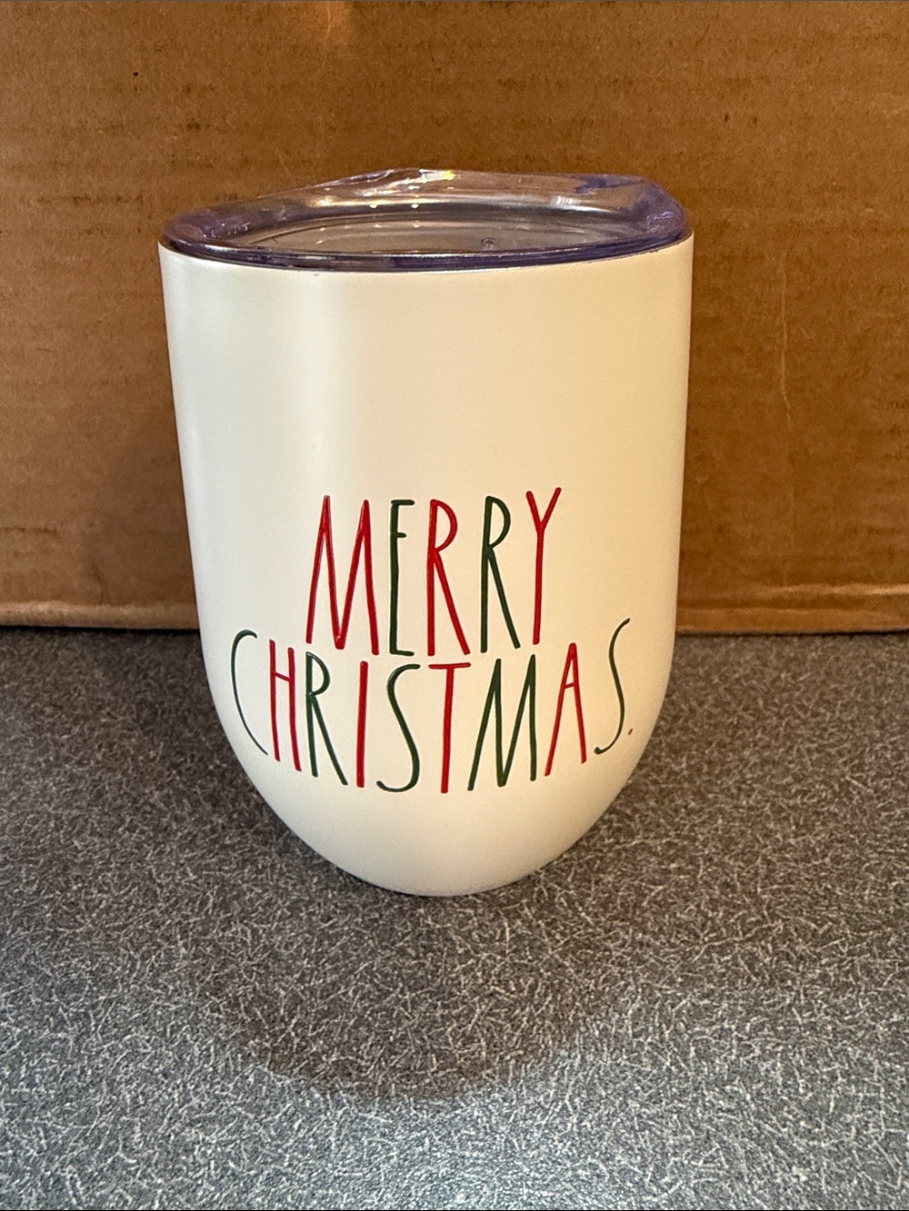Rae Dunn Ivory Stainless Steel ‘Merry Christmas’ Tumbler